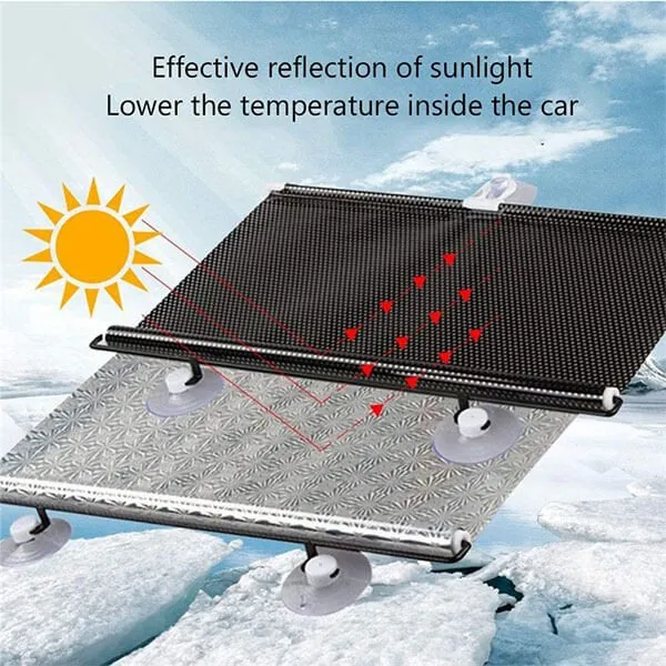 Foldable Retractable Sunblind in a sunlit room
